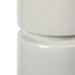 Charles Lamp with Shade 17-inch White Linen, with Nickel, Foggy Morning