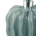 Malibu Lamp with Shade 17-inch White Linen, with Nickel, Polar Mist