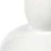 Lisbon Lamp with Shade 17-inch White Linen, with Nickel, Alpine Gleam