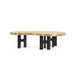 Jacob Coffee Table, Antique Brass