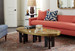 Jacob Coffee Table, Antique Brass
