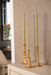 Branch Set of 3 Candlesticks, Gold Leaf