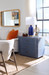 Ethan 3-Drawer Side Table, Navy Blue