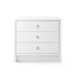 Bryant 3-Drawer Side Table, White Pearl