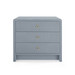 Bryant Linen 3-Drawer Side Table, Winter Gray