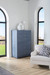 Ming Tall 6-Drawer, Navy Blue