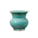 Olympia Medium Vase, Mottled Turquoise