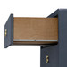 Bryant Linen 3-Drawer Side Table, Blue Steel