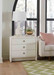 Bryant Linen 3-Drawer Side Table, Chiffon White