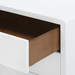 Bryant Linen 3-Drawer Side Table, Chiffon White