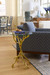 Rowan Accent Table, Gold Leaf