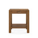 Velma 1-Drawer Side Table, Honeyed Burl