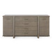 Watson 4-Drawer and 2-Door Cabinet, Light Mocha Shimmer Weave