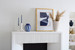 Columbina Vase, Blue and White