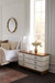 Tristan 6-Drawer, Sand White, Sesame Finish Oak Veneer