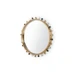 Zoe Round Mirror, Antique Brass