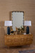 Zoe Large Mirror, Antique Brass