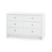 Bryant Linen Extra Large 6-Drawer, Chiffon White