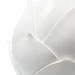 Budding Lamp with Shade 17-inch White Linen, with Gold, Blanc de Chine