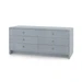 Bryant Linen Extra Wide Large 6-Drawer, Winter Gray