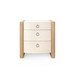 Albert 3-Drawer Side Table, Light Natural Shimmer