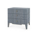 Madeline 3-Drawer Side Table, Colonial Blue Shimmer