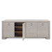 Blake 4-Door Cabinet, Taupe Gray
