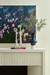 Wildflower Framed Canvas, Blue