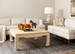 Bethany Large Square Coffee Table, Natural Twill