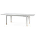 Bertram Dining Table, Soft Gray