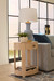 Scarlett 1-Drawer Side Table, Sand