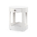 Scarlett 1-Drawer Side Table, Glazed Whisper White