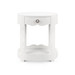 Scarlett 1-Drawer Side Table, Glazed Whisper White