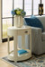 Scarlett 1-Drawer Side Table, Glazed Whisper White