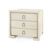 Blake 3-Drawer Side Table, Blanched Oak