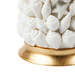 Sanibel Lamp with Shade 17-inch White Linen, with Gold, Blanc de Chine