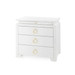 Elina 3-Drawer Side Table, Vanilla