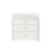 Elina 3-Drawer Side Table, Vanilla