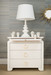 Elina 3-Drawer Side Table, Vanilla