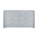 Audrey Extra Large 6-Drawer, Washed Winter Gray