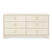 Stanford Extra Large 6-Drawer, Blanched Oak