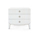 Madeline 3-Drawer Side Table, Platinum Shimmer
