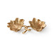 Ginko Small Bowl Set of 2, Gold Leaf