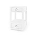 Camilla  2-Drawer Side Table, Chiffon White