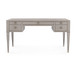 Morris Desk, Taupe Gray and Satin Bronze