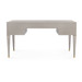 Morris Desk, Taupe Gray and Satin Bronze
