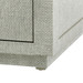 Camilla  2-Drawer Side Table, Moss Gray Tweed