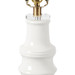 Jesse Lamp with Shade 16-inch White Linen, with Gold, Cloud Nine