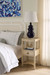 Maila Lamp with Shade 16-inch White Linen, with Gold, Mako Blue Maila Lamp with Shade 16-inch White Linen, with Gold, Mako Blue