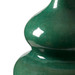 Maila Lamp with Shade 16-inch White Linen, with Gold, Basil Green